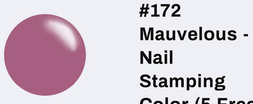 172 Mauvelous vernis à stamping - Ongles Elaine Lemay