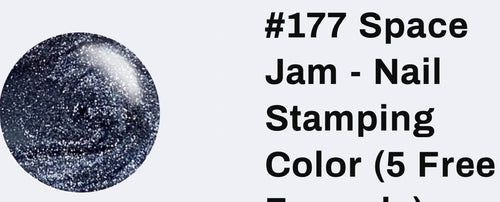 177 Space Jam vernis à stamping - Ongles Elaine Lemay