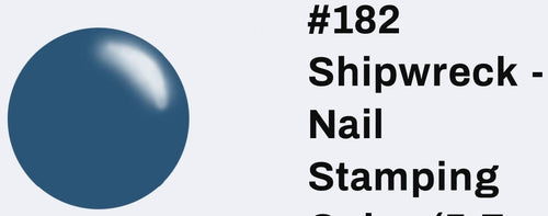 182 Shipwreck vernis à stamping - Ongles Elaine Lemay