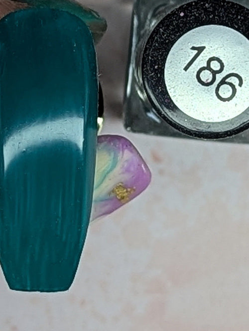 186 Floatin’ in the reef vernis à stamping - Ongles Elaine Lemay