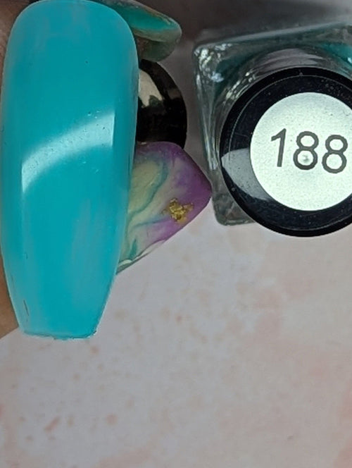 188 Caribbean Cocktail vernis à stamping - Ongles Elaine Lemay