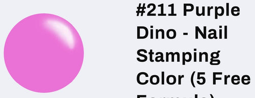 211 Purple Dino vernis à stamping - Ongles Elaine Lemay