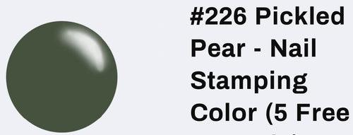 226 Pickled Pear vernis à stamping - Ongles Elaine Lemay