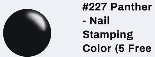 227 Panther vernis à stamping - Ongles Elaine Lemay