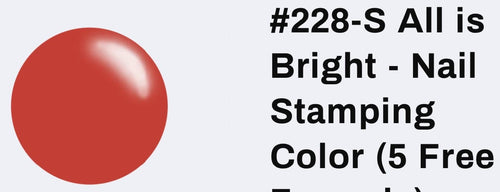 228-S All is bright (sheer) vernis à stamping - Ongles Elaine Lemay