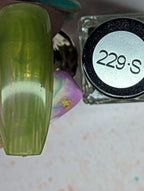 229-S Holy night (sheer) vernis à stamping - Ongles Elaine Lemay
