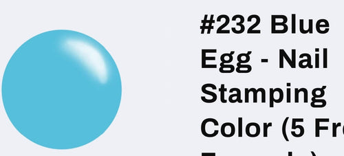 232 Blue Egg vernis à stamping - Ongles Elaine Lemay