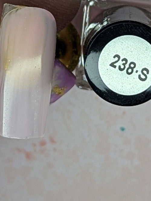 238-S Soft Bloom (sheer) vernis à stamping - Ongles Elaine Lemay