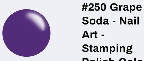 250 Grape Soda vernis à stamping - Ongles Elaine Lemay