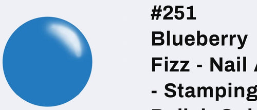 251 Blueberry Fizz vernis à stamping - Ongles Elaine Lemay