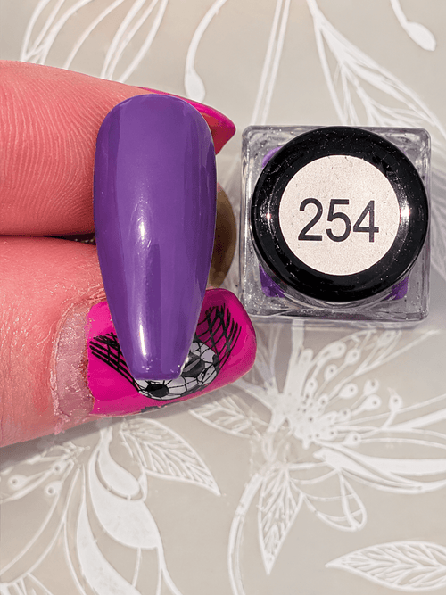 254 Stormy Heather vernis à stamping - Ongles Elaine Lemay