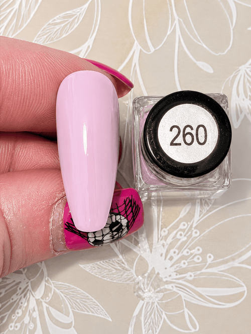 260 Snow Petal Vernis à stamping - Ongles Elaine Lemay