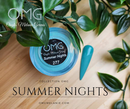 Summer nights - Ongles Elaine Lemay 