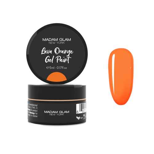 Lava Orange Gel paint