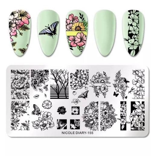Plaque de stamping Nicole Diary #155