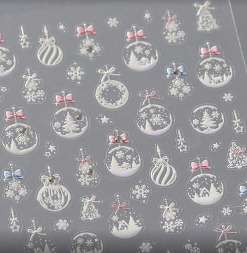 Collant 3D Boules de Noel