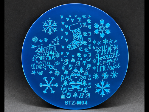 Plaque de stamping Noël STZ M04