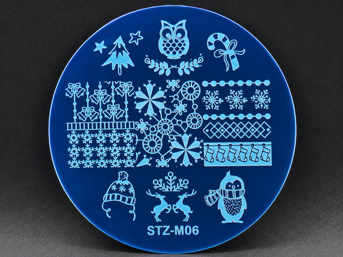 Plaque de stamping Noël STZ M06