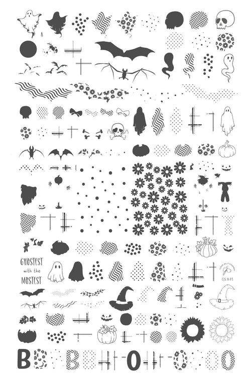 CJS-H-95 Patterned Halloween - Ongles Elaine Lemay 