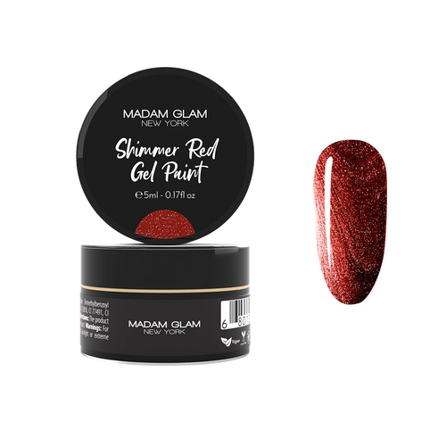 Shimmer Red Gel Paint