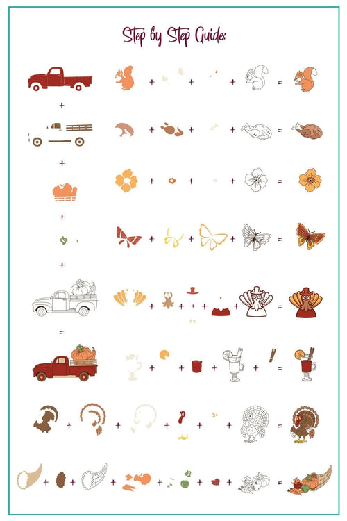 CJS-H-101 Autumn Skies, Pumpkin pies - Ongles Elaine Lemay 
