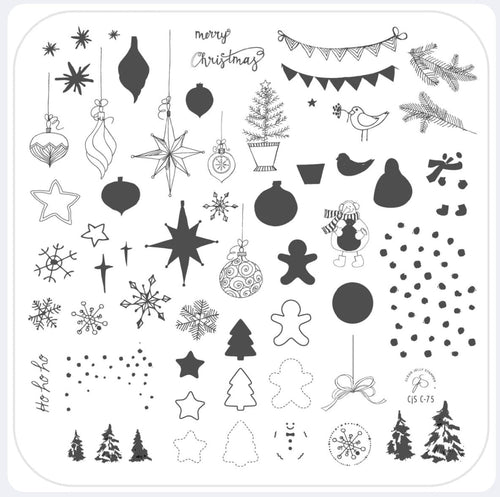 CJS-C-75 Patchwork Holiday - Ongles Elaine Lemay 