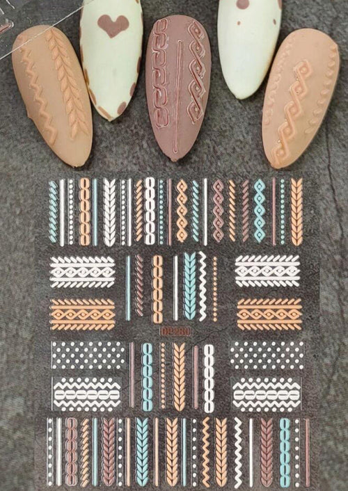 Collants tricot 3D #DP280 - Ongles Elaine Lemay 