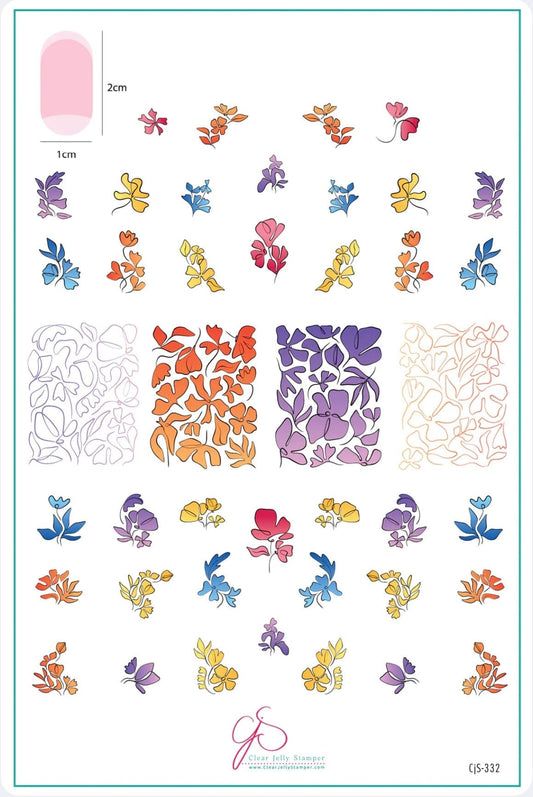 CJS-332 Coloring Book Floral