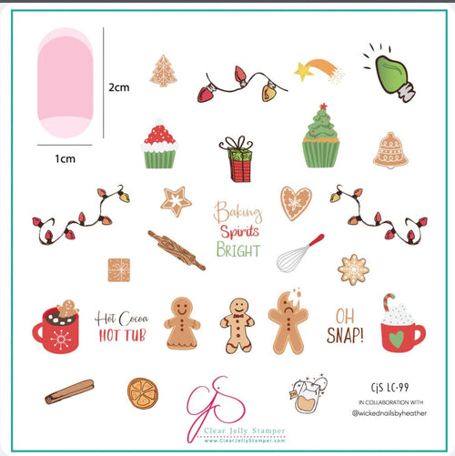 CJS-LC-99 Baking Spirits Bright - Ongles Elaine Lemay 
