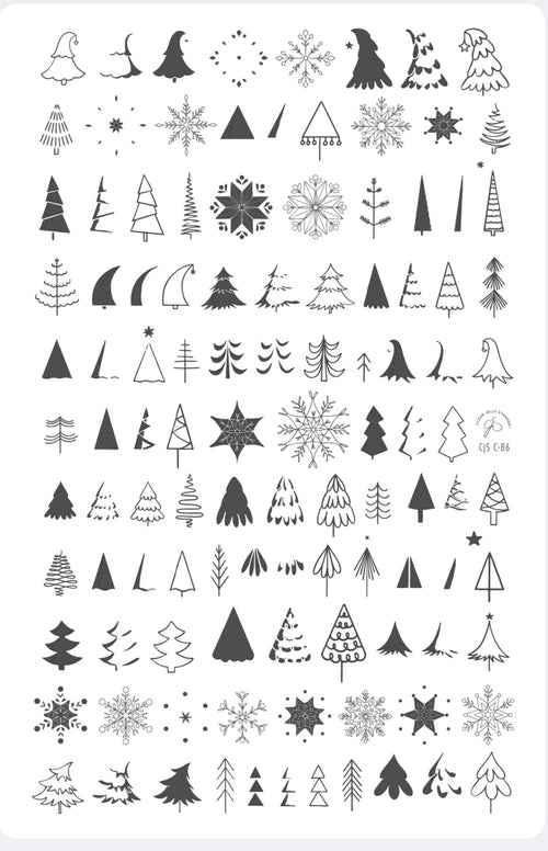 CJS-C-86 Frosty Forest - Ongles Elaine Lemay 