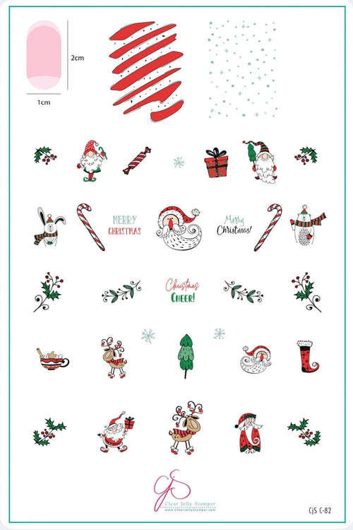 CJS-C-82 Candy Cane Lane - Ongles Elaine Lemay 