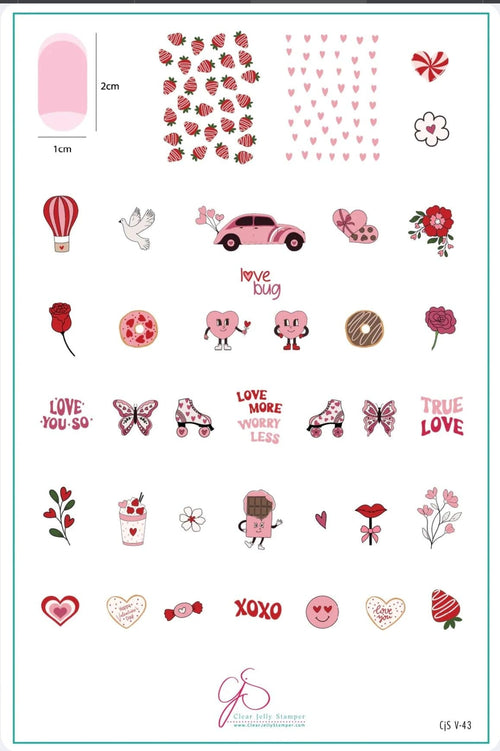 CJS-V-43 Love Bug - Ongles Elaine Lemay 