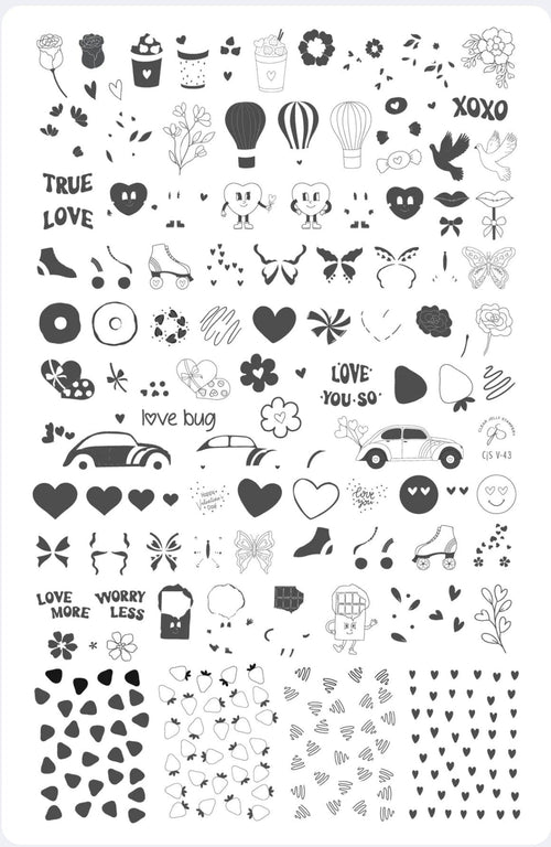 CJS-V-43 Love Bug - Ongles Elaine Lemay 