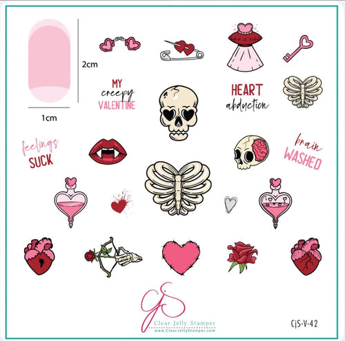 CJS-V-42 My Creepy Valentine - Ongles Elaine Lemay 