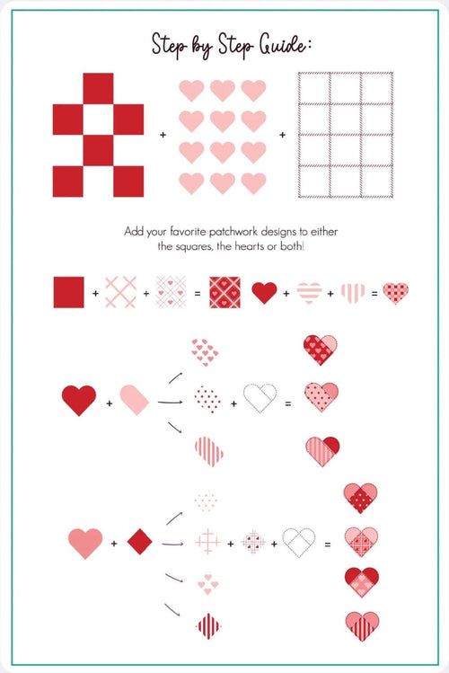 CJS-V-48 Patchwork Valentine - Ongles Elaine Lemay 