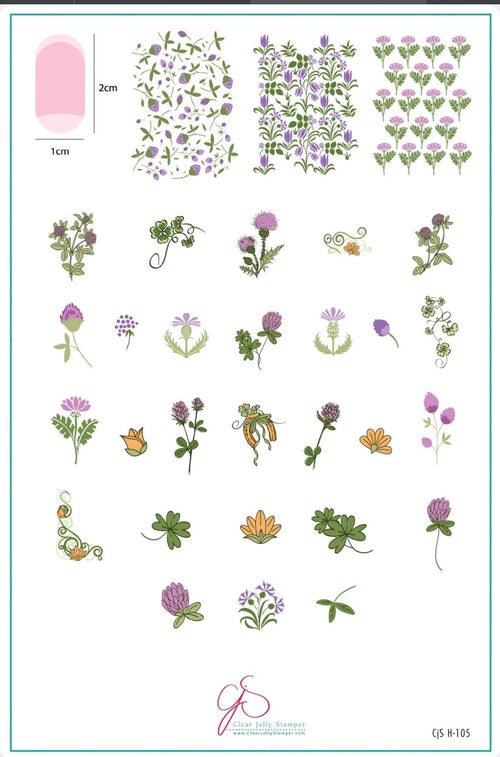 CJS-H-105 Pretty Clover - Ongles Elaine Lemay 