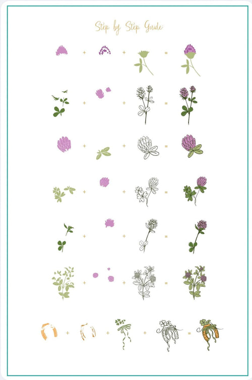 CJS-H-105 Pretty Clover - Ongles Elaine Lemay 