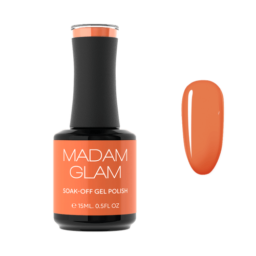 Orange Poppy - Ongles Elaine Lemay 