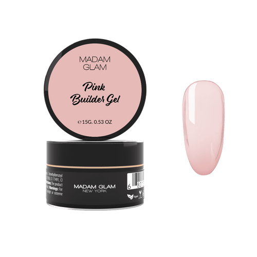 Builder Gel Pink en pot de 15g - Ongles Elaine Lemay 