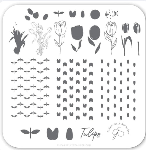 CJS-111 Tu Many Tulips - Ongles Elaine Lemay 