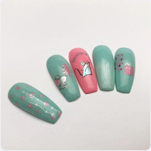 CJS-C-38 Merry ChrisMouse - Ongles Elaine Lemay 