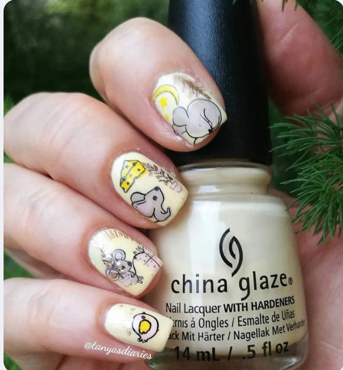 CJS-C-38 Merry ChrisMouse - Ongles Elaine Lemay 