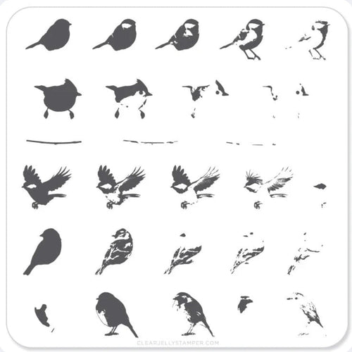 CJS-30 Itty Bitty Birds - Ongles Elaine Lemay 