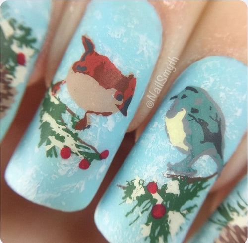 CJS-30 Itty Bitty Birds - Ongles Elaine Lemay 