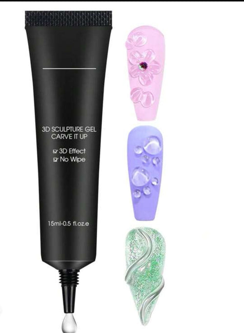 Gel 3D pour sculpter - Ongles Elaine Lemay 