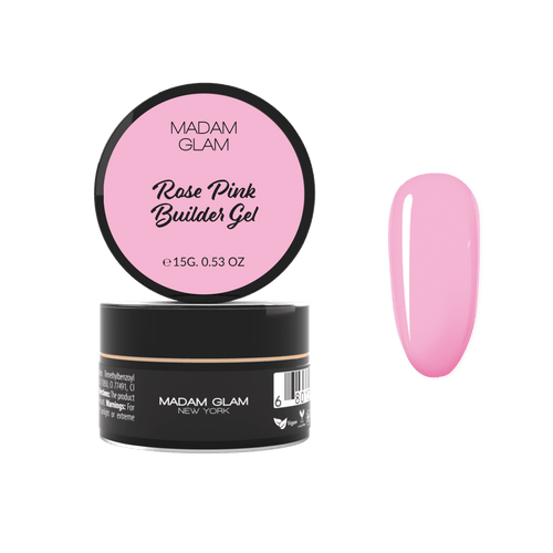 Builder gel Rose Pink en pot 15g - Ongles Elaine Lemay 