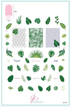 CJS-358 Tropical Leaves - Ongles Elaine Lemay 