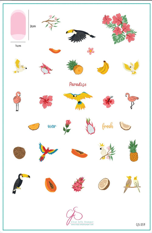 CJS-359 Tropical Paradise - Ongles Elaine Lemay 