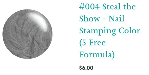 #004 Steal the Show vernis à stamping - Ongles Elaine Lemay 