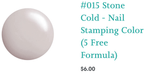 #015 Stone Cold vernis à stamping - Ongles Elaine Lemay 